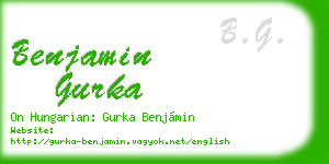 benjamin gurka business card