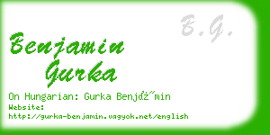 benjamin gurka business card